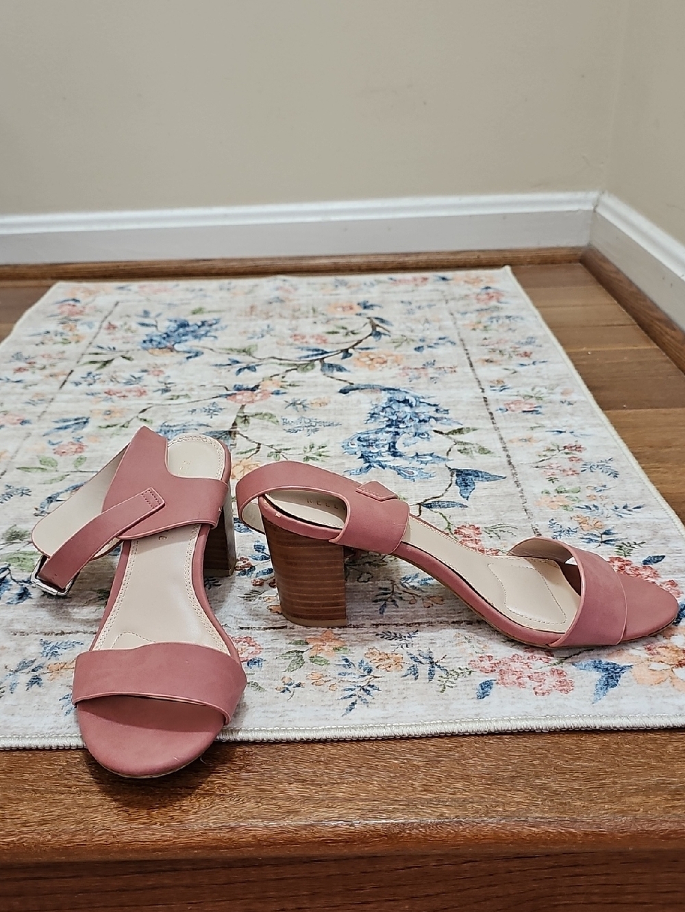 Kelly & Katie Rose Pink Block Heel Sandals